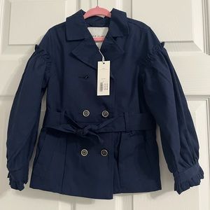 NWT Janie & Jack Navy Trench Coat size 3-4